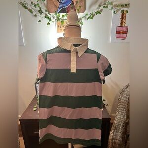 ✔️Art Class Rugby Striped Polo Style Shirt Dress Girls Size Small